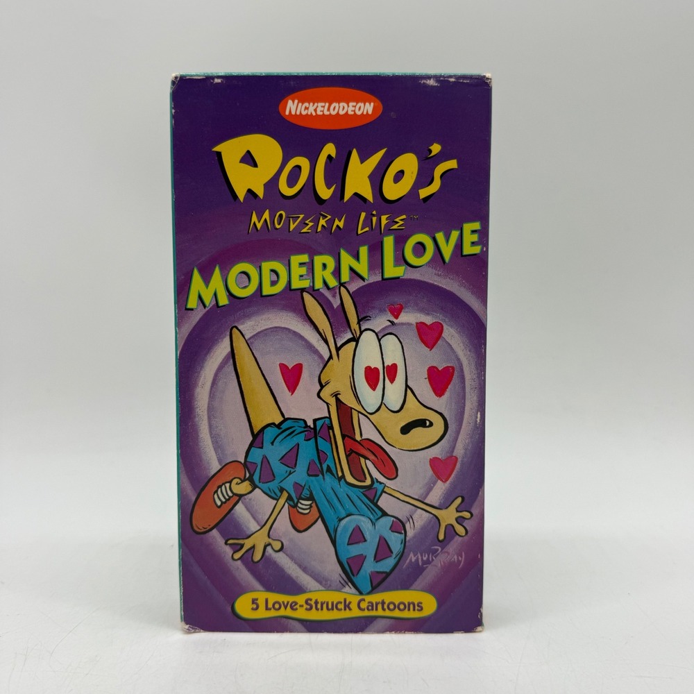 Nickelodeon Rocko's Modern Life Modern Love VHS NTSC Purple 5 Cartoons Vintage